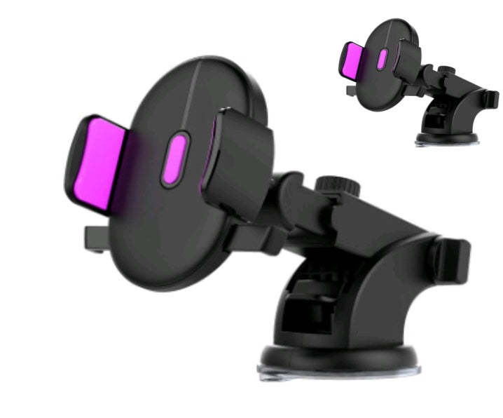 2025 Car Phone Holder with Long Rod Telescopic Arm – Strong Dashboard Suction Cup Mount
