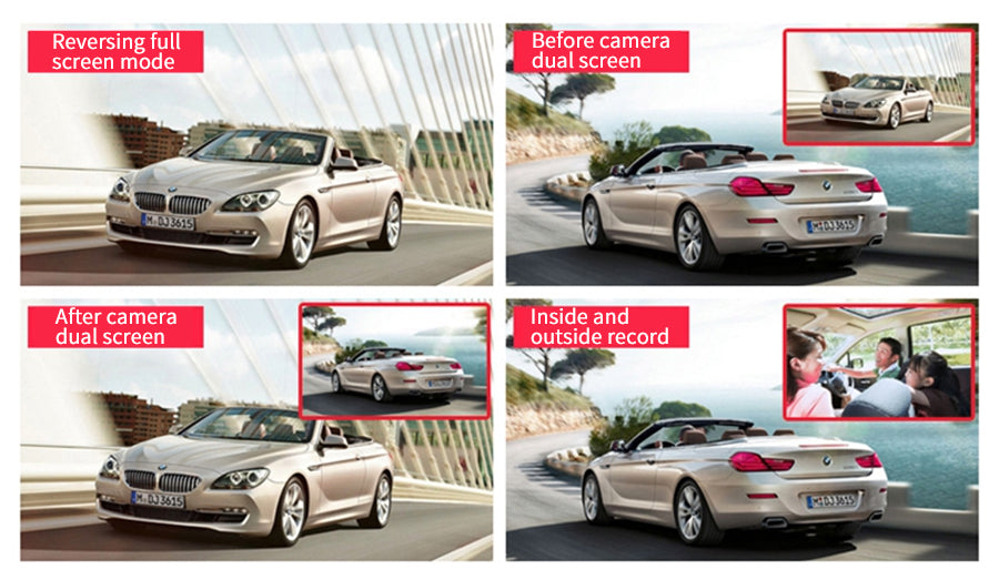 Clearance Sale 3way dash camera triple channel dash cam 1080P HD dash camera Uber Lyft taxi  front and rear dash camera with cabin view night vision Dash cam 3 channel car DVR