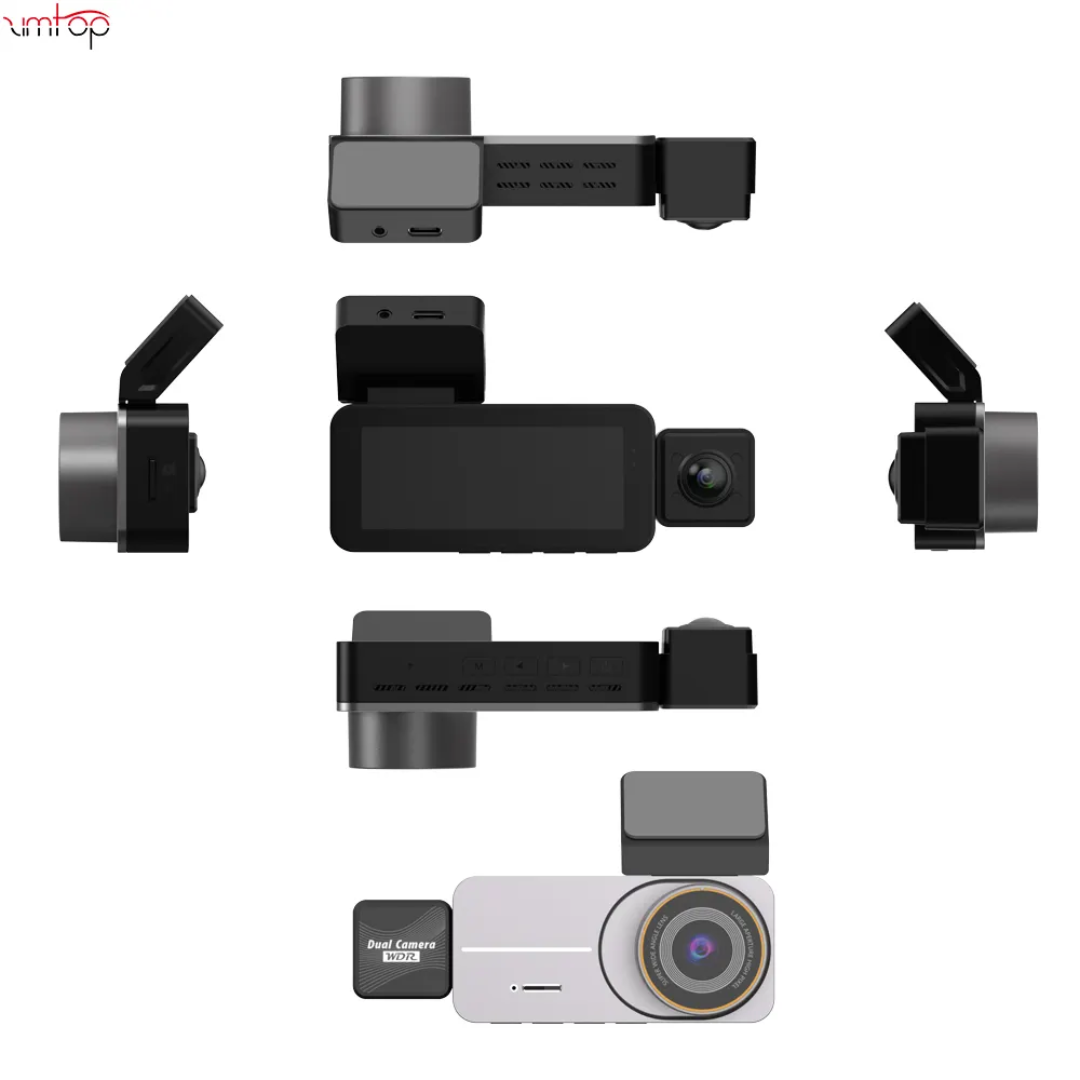 2 way OR 3 way dash camera with installation