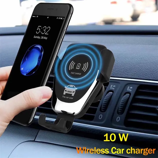 2025 Upgraded Plug and On  10W Wireless Phone Charger with complete Mount wire and Packaging