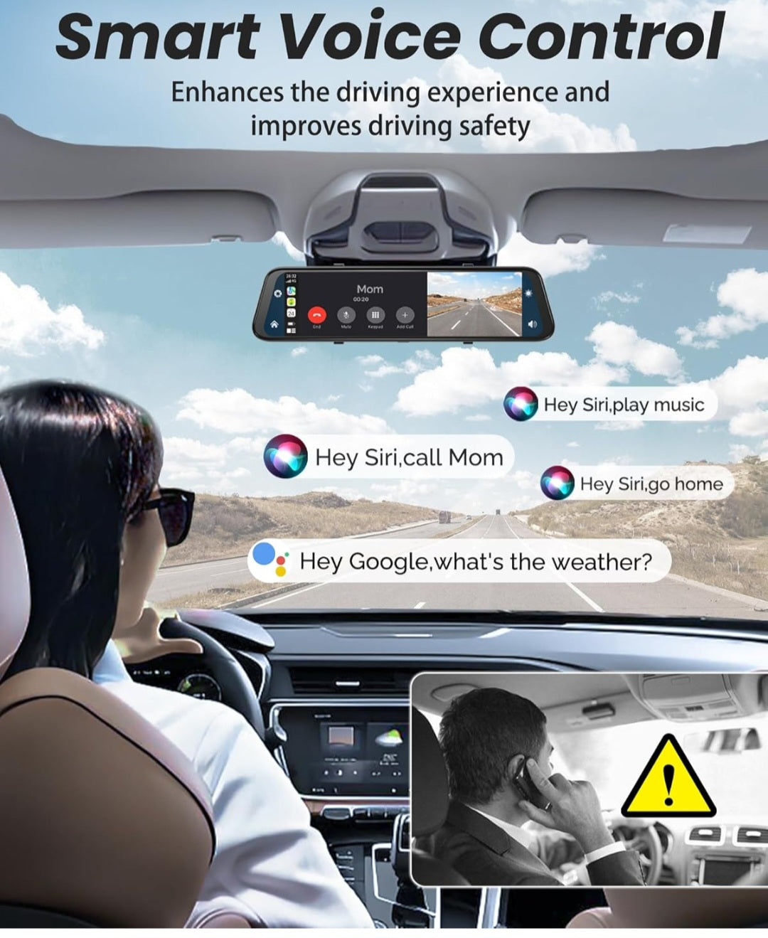 Dreamcars Vision 4K Dual Dash Cam Front and Rear