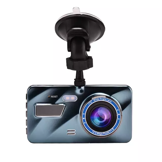Clearance! 2-Way HD Dash Camera with Suction Mount – Front & Rear Car DVR, Night Vision, Loop Recording