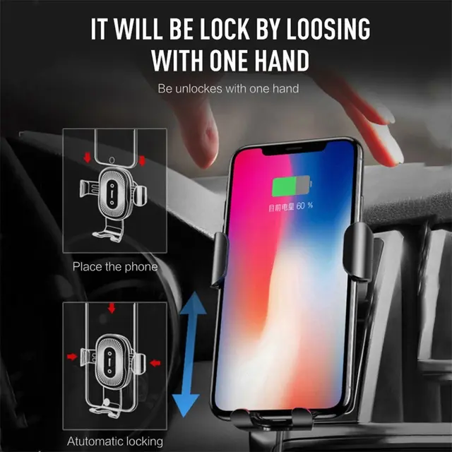 2025 Upgraded Plug and On  10W Wireless Phone Charger with complete Mount wire and Packaging